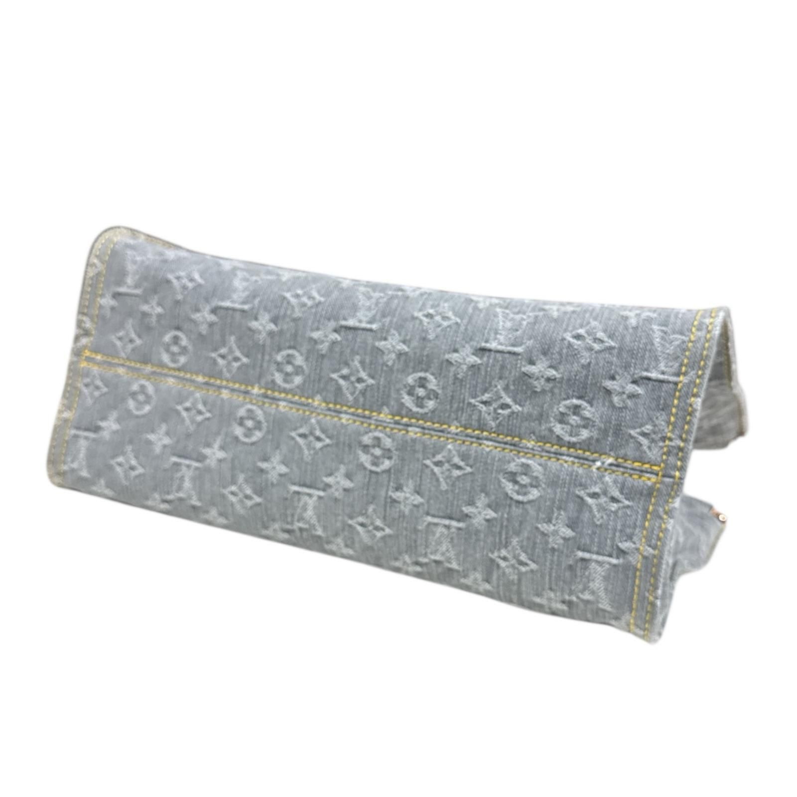 ルイヴィトン オンザゴーMM モノグラムデニム ショルダーバッグ