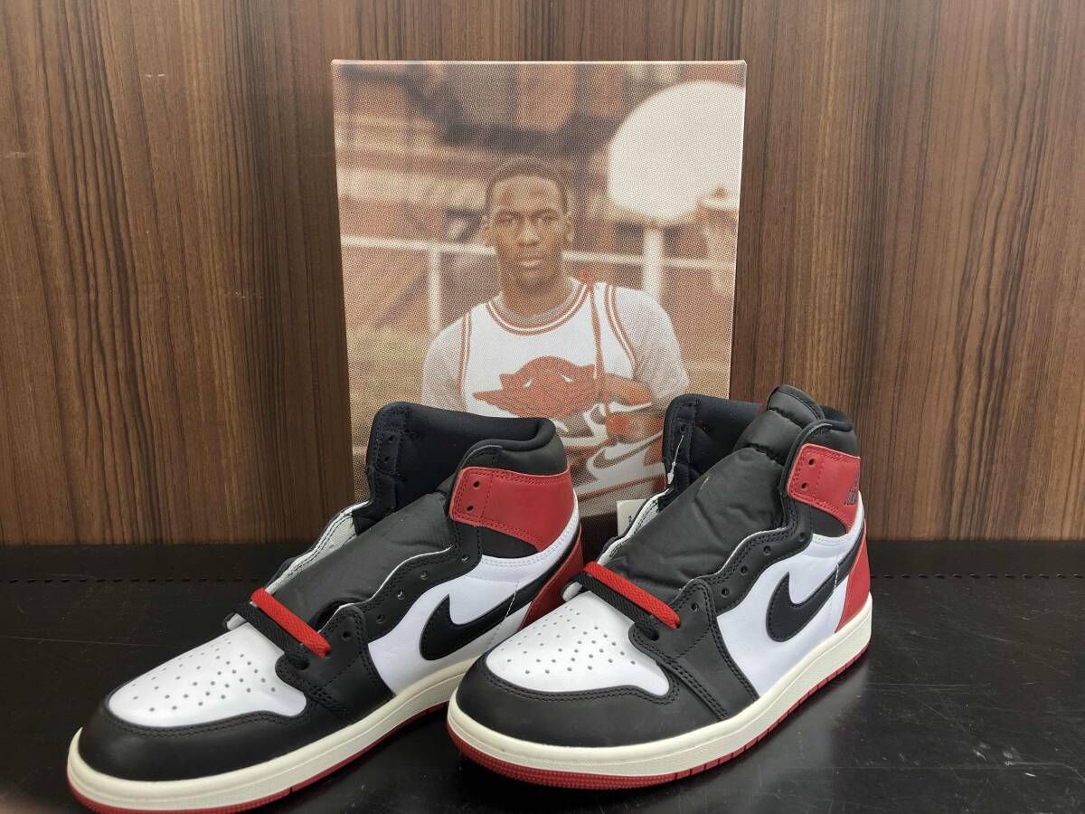 NIKE AIR JORDAN 1 RETRO HIGH OG 'BLACK TOE REIMAGINED' 人気 WHITE