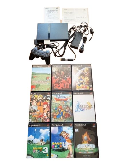 すぐに遊べるセット＞薄型 PS2本体セット（ゲーム10本など）まとめ売り