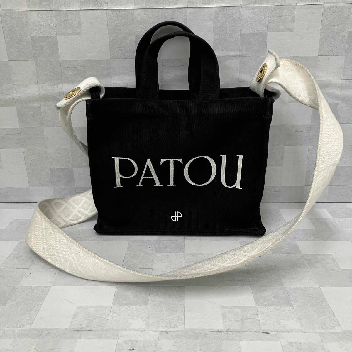 patou スモール　キャンバス　ショルダー　バッグ Patou パトゥ Small Canvas Tote Bag トートバッグ ショルダーバッグ