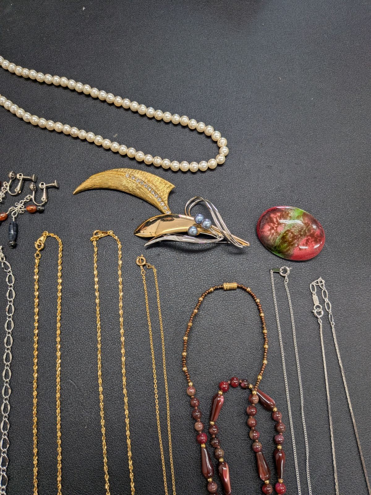 遺品整理まとめて㊺】ジュエリー 20点 SILVER多数 18KGF ネックレス