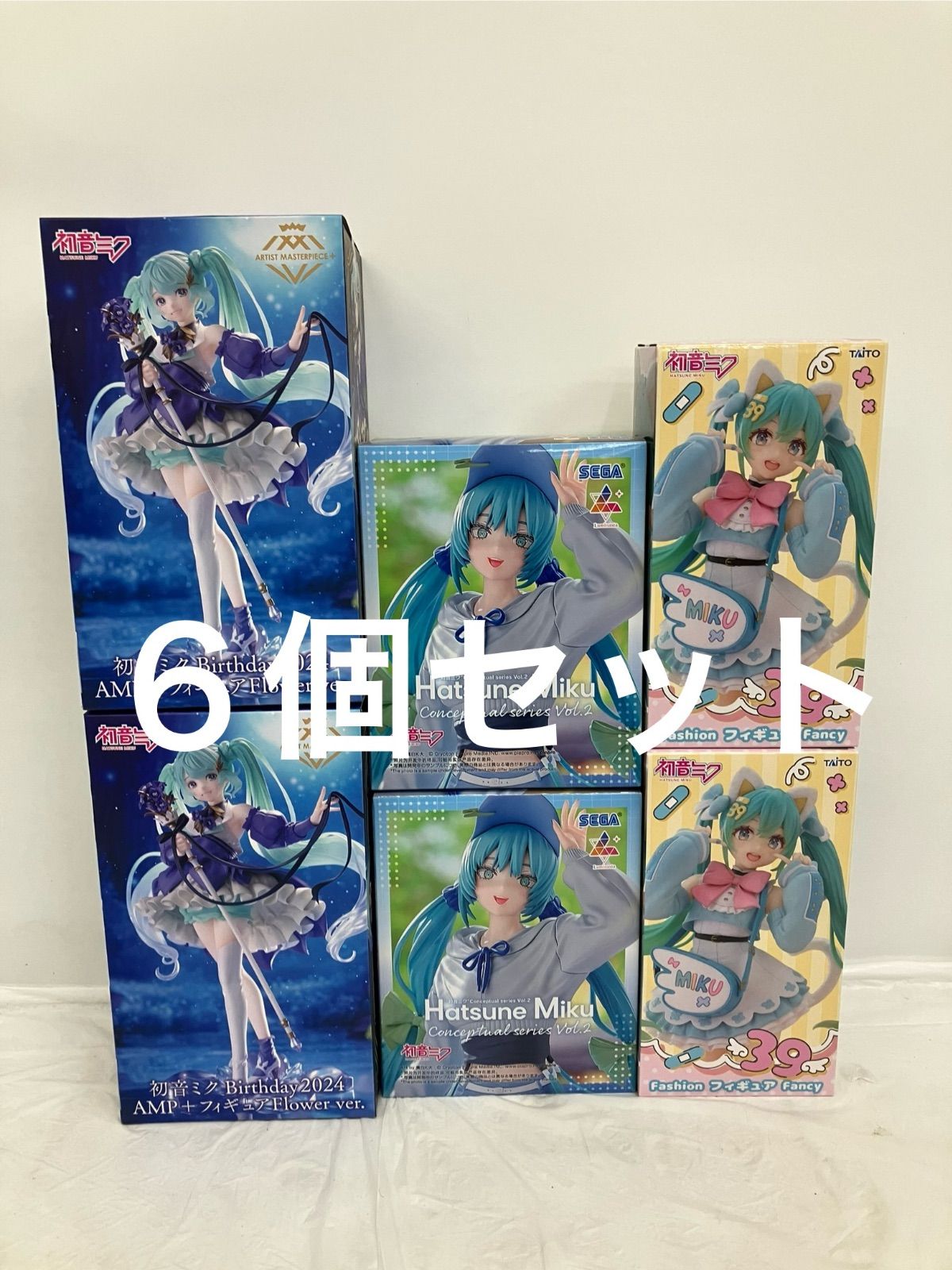 未開封 初音ミク フィギュア 3種6個セット LF1633 f107 - メルカリ