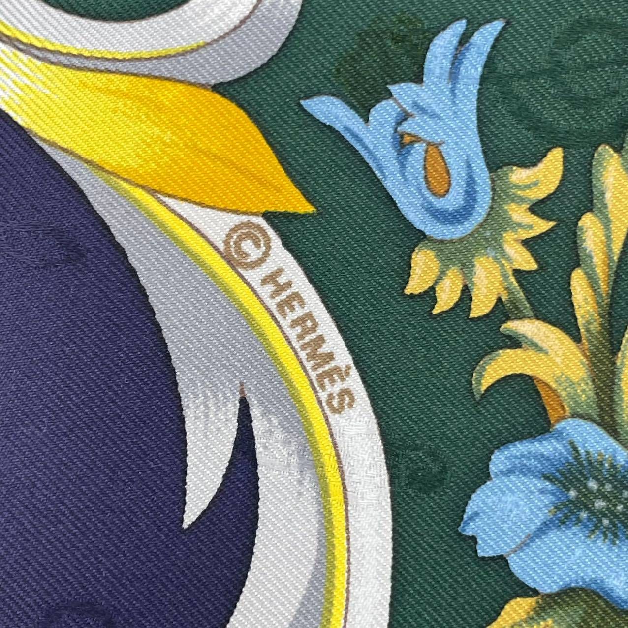 新品同様 HERMES エルメス シルク スカーフ カレ90 ORGAUPHONE ET