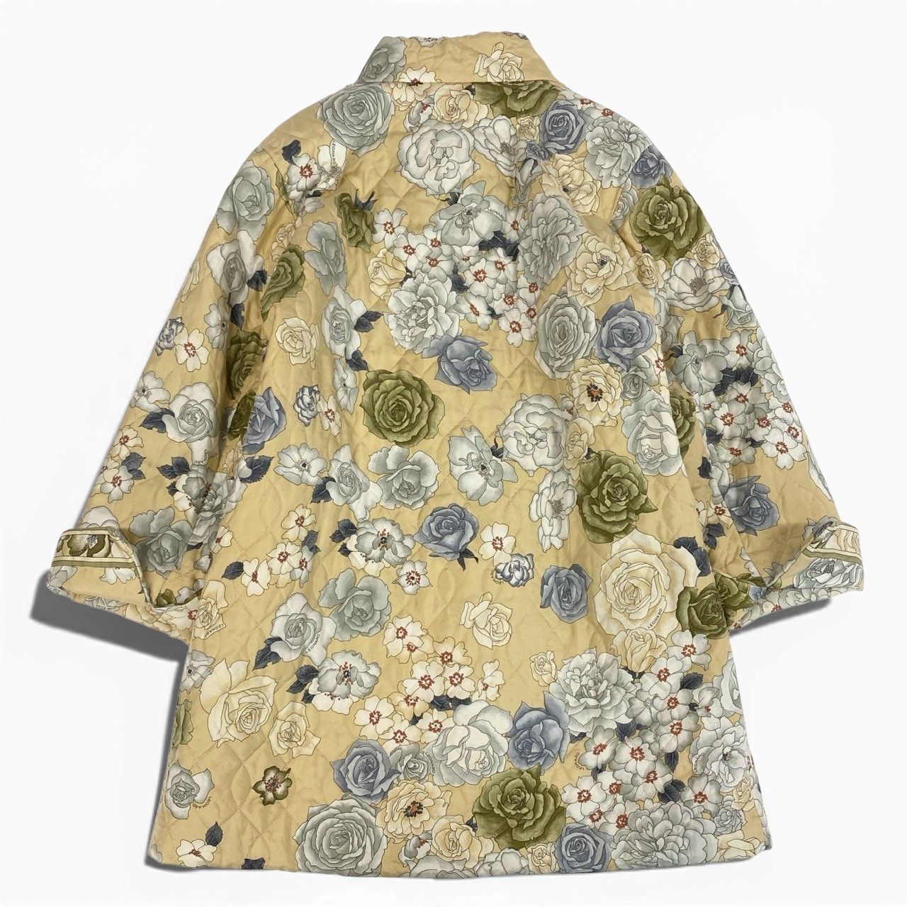 53a19 LEONARD FASHION レオナール キルティングコート ロング