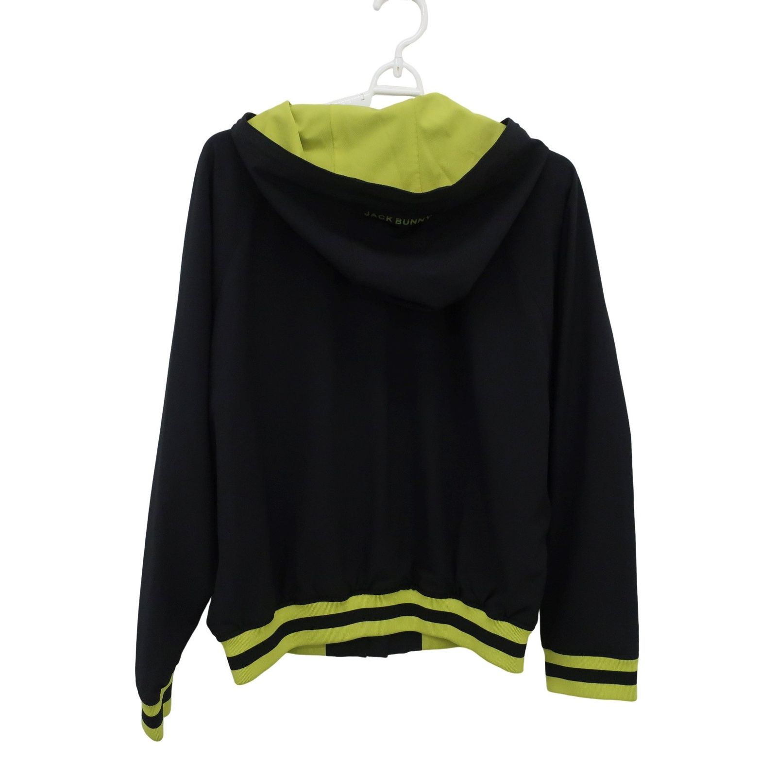 美品】Jack Bunny(ジャックバニー) フルジップパーカー 黒黄色