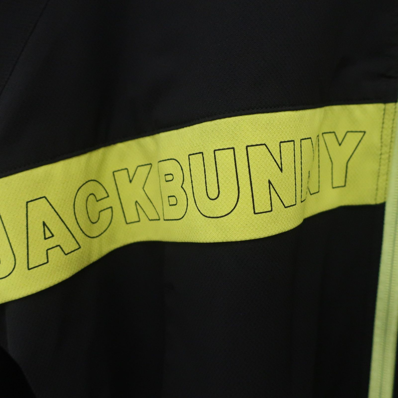 美品】Jack Bunny(ジャックバニー) フルジップパーカー 黒黄色