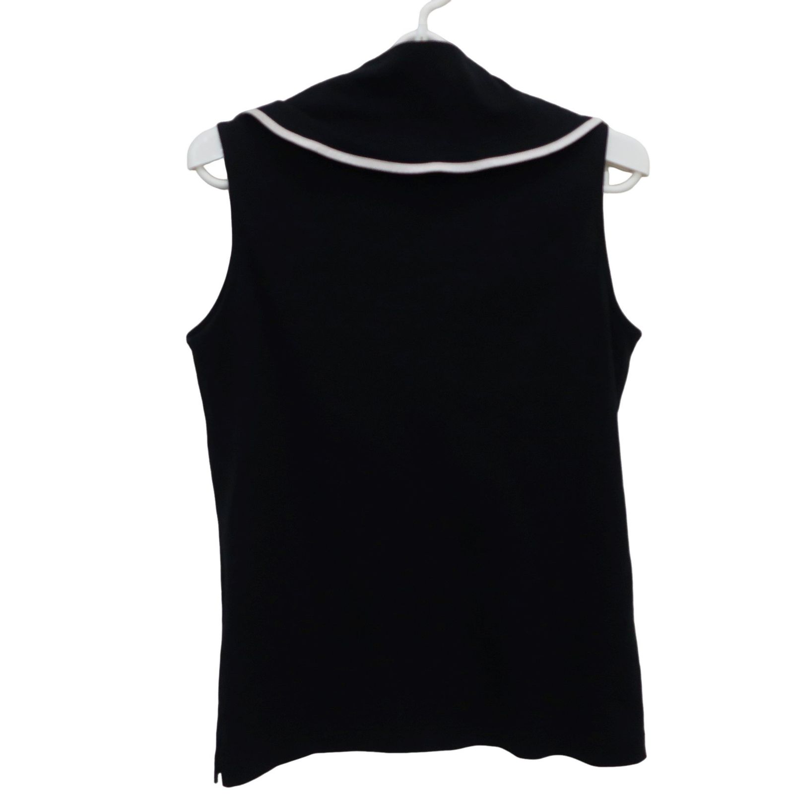 St ANDREWS(セントアンドリュース) フリルポロシャツ 黒 レディース S