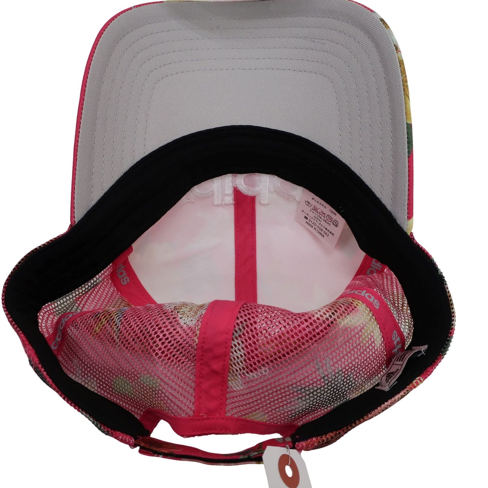 美品】adidas(アディダス) キャップ ピンク花柄 レディース