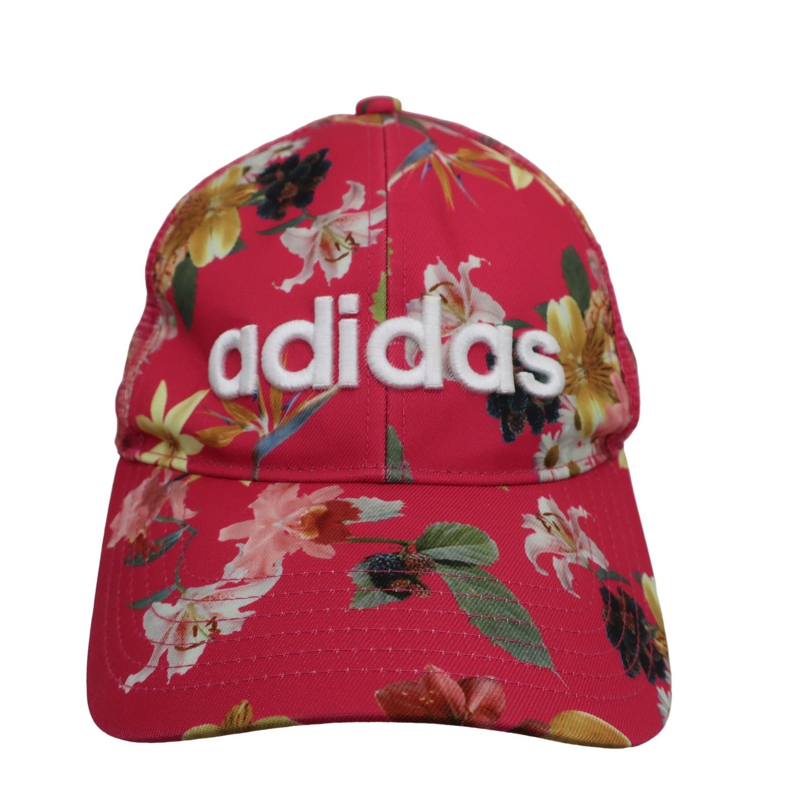 美品　大人気　レア　adidas farm キャップ　帽子　花 美品】adidas(アディダス) キャップ ピンク花柄 レディース