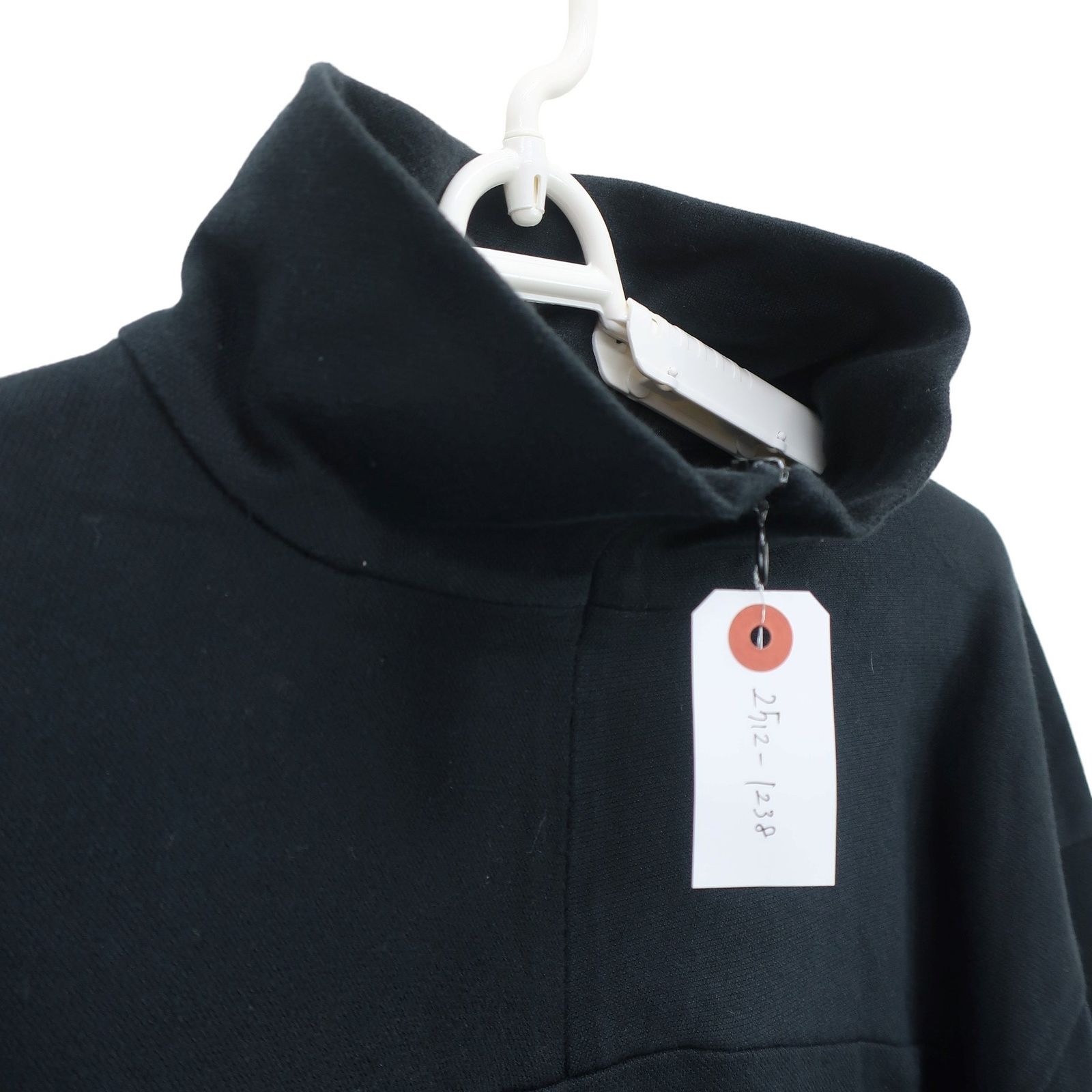 BURBERRY GOLF(バーバリーゴルフ) 長袖ハーフジップシャツ 黒 メンズ L