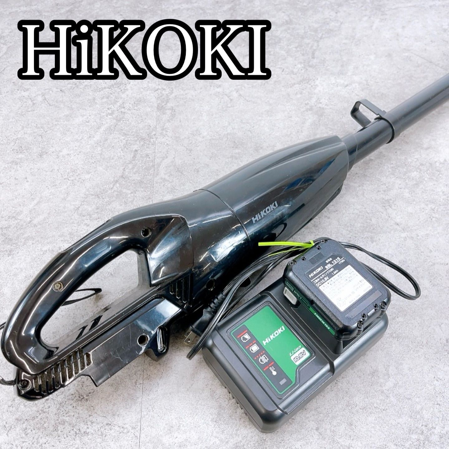 H-546 HiKOKI コードレスクリーナー R12DA ブラック 動作品 バッテリー