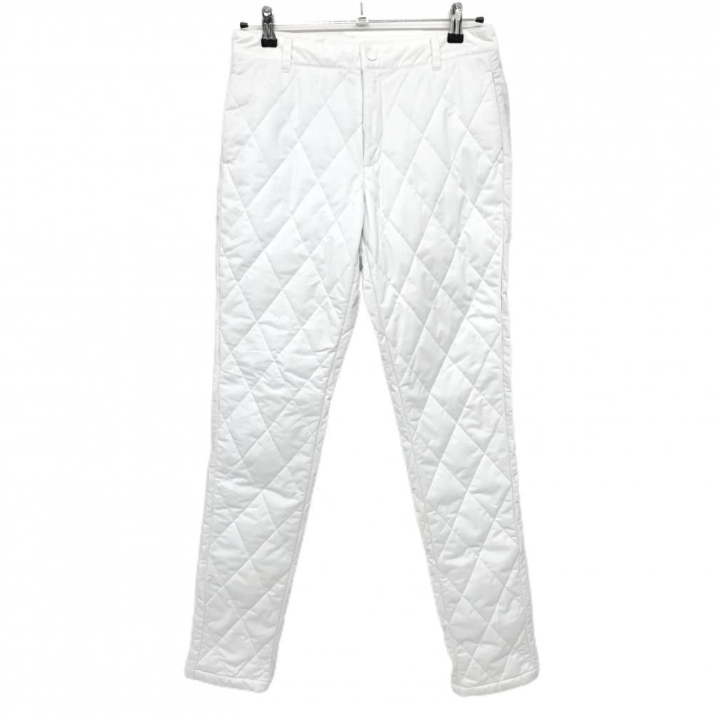 ニューバランスゴルフ 中綿パンツ 白 総柄 キルティング レディース 1