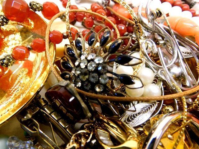 B番 メッキアクセサリー セット 約1060g □ ネックレス リング