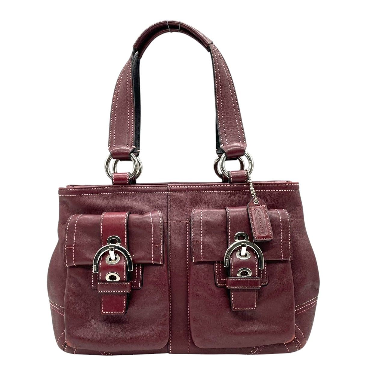 良品 希少カラー COACH コーチ ホーボー ワンショルダーバッグ ボルドー 良品】コーチ COACH ソーホー レザー ショルダーバッグ ワンショルダー