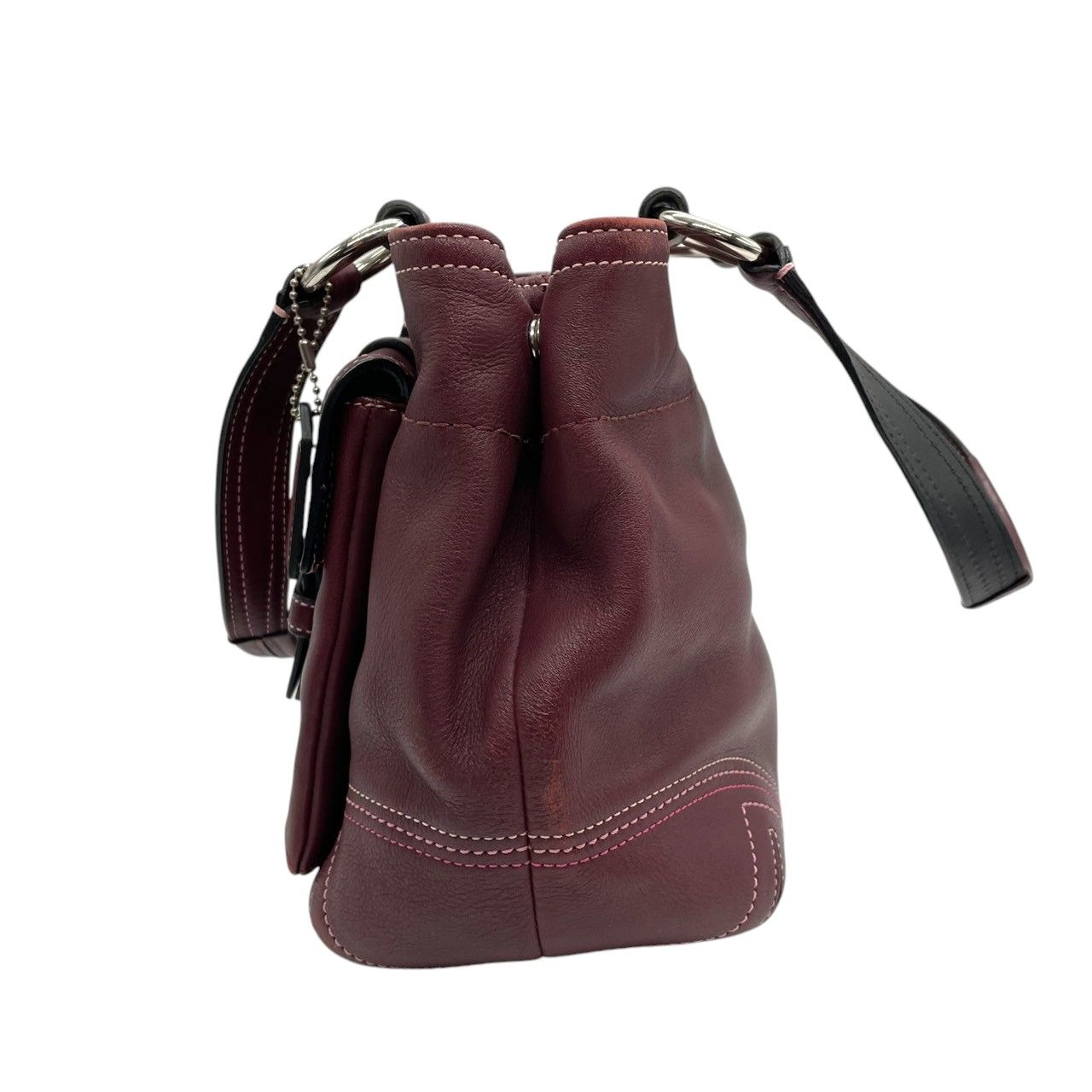 良品 希少カラー COACH コーチ ホーボー ワンショルダーバッグ ボルドー 良品】コーチ COACH ソーホー レザー ショルダーバッグ ワンショルダー