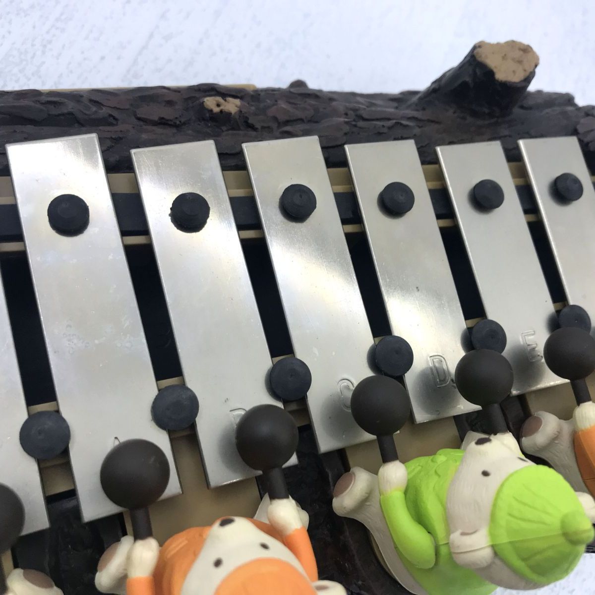 盛岡68-0044］ビーアイ こぐまの音楽隊 からくりオルゴール 目覚まし