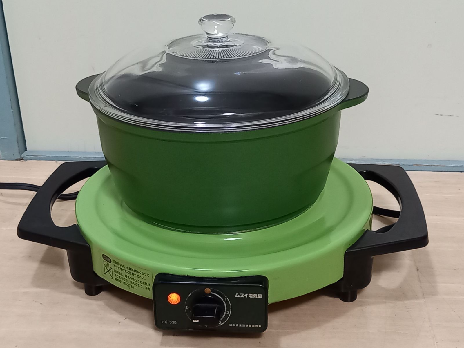 希少】ムスイ電気鍋 日本食生活改善指導会 HX-038 鍋 焼肉用プレート