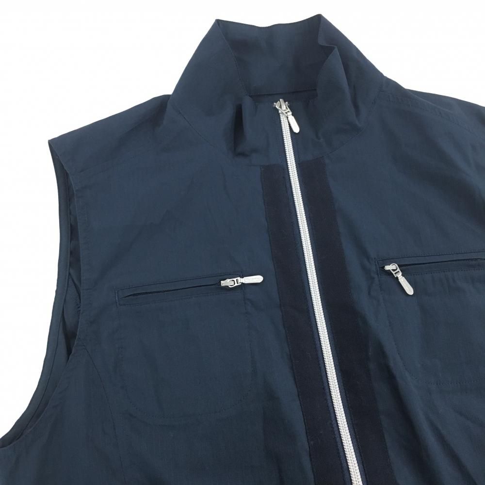 新品】マンシングウェア ノースリーブワンピース ネイビー ストライプ