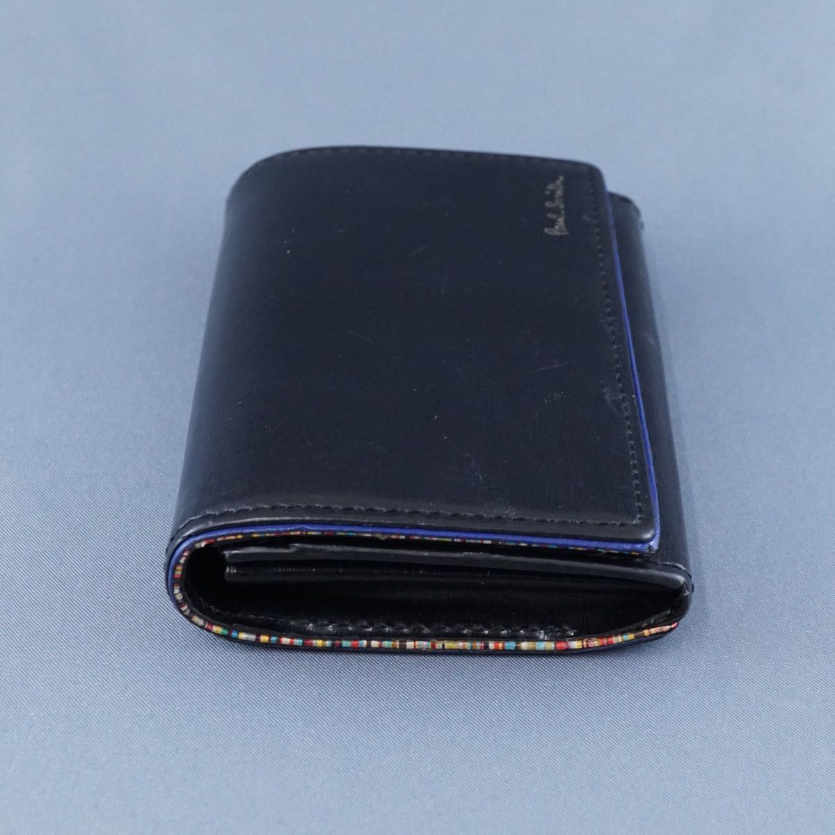 Paul Smith ポールスミス 二つ折り名刺入れ USED品 マルチストライプ