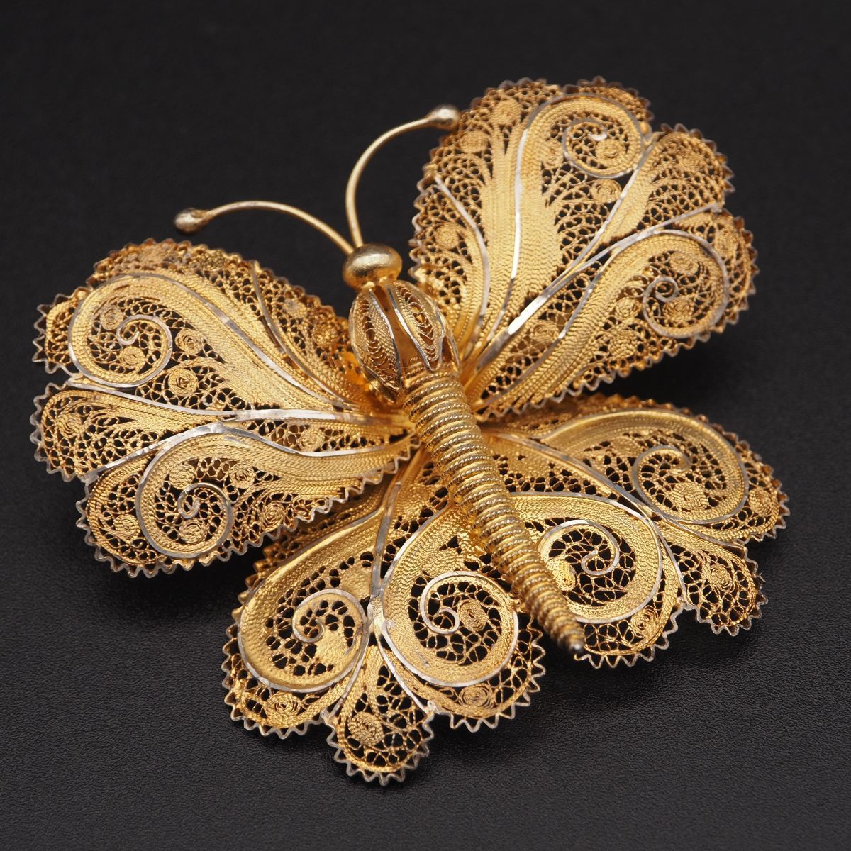 Jean Paul Gaultier 蝶 バタフライ 大ぶり ブローチ JPG Jean Paul