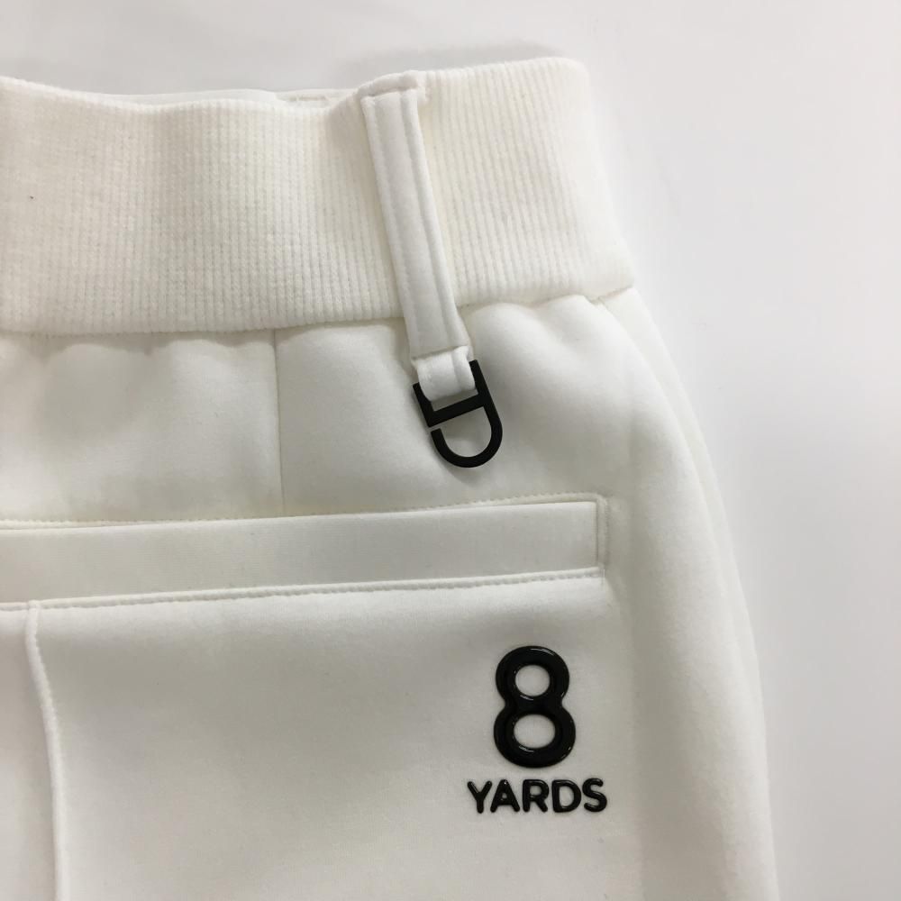 超美品】ハチヤーズ パンツ 白×黒 太もも切替 ウエスト一部ゴム