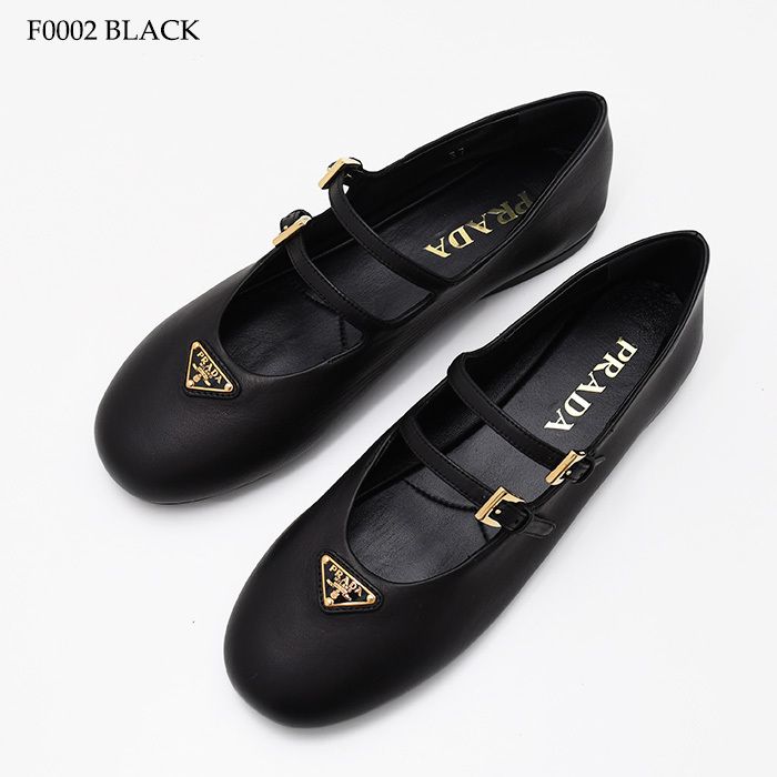 PRADA プラダ フラットシューズ バレエシューズ ナッパレザー