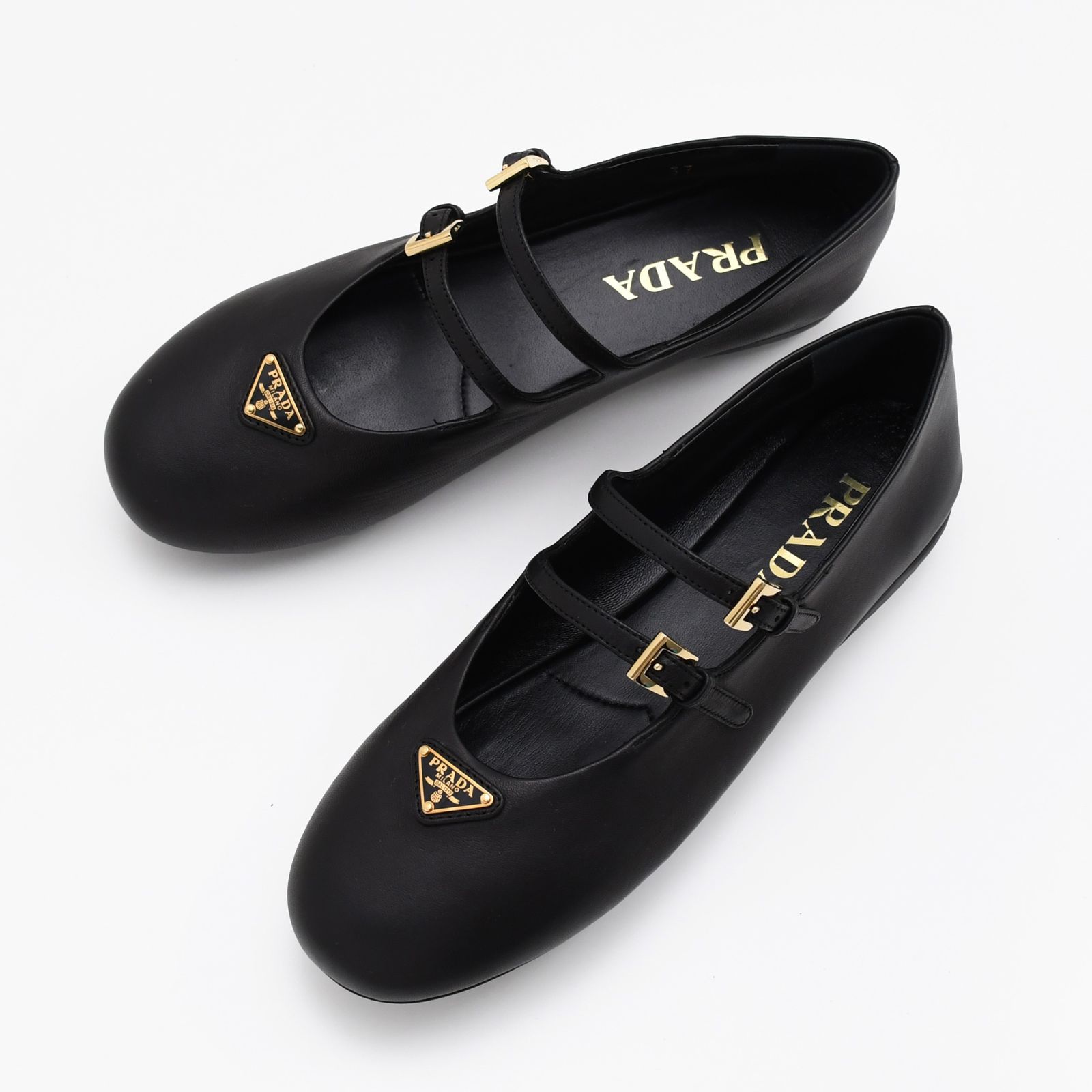 PRADA プラダ フラットシューズ バレエシューズ ナッパレザー