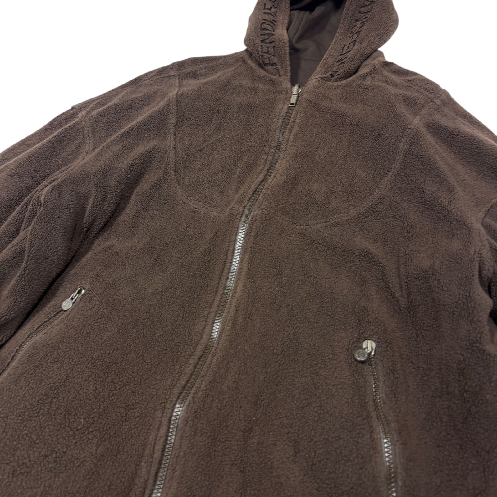 希少 FENDI フェンディ ボアパーカー リバーシブル ジップアップ