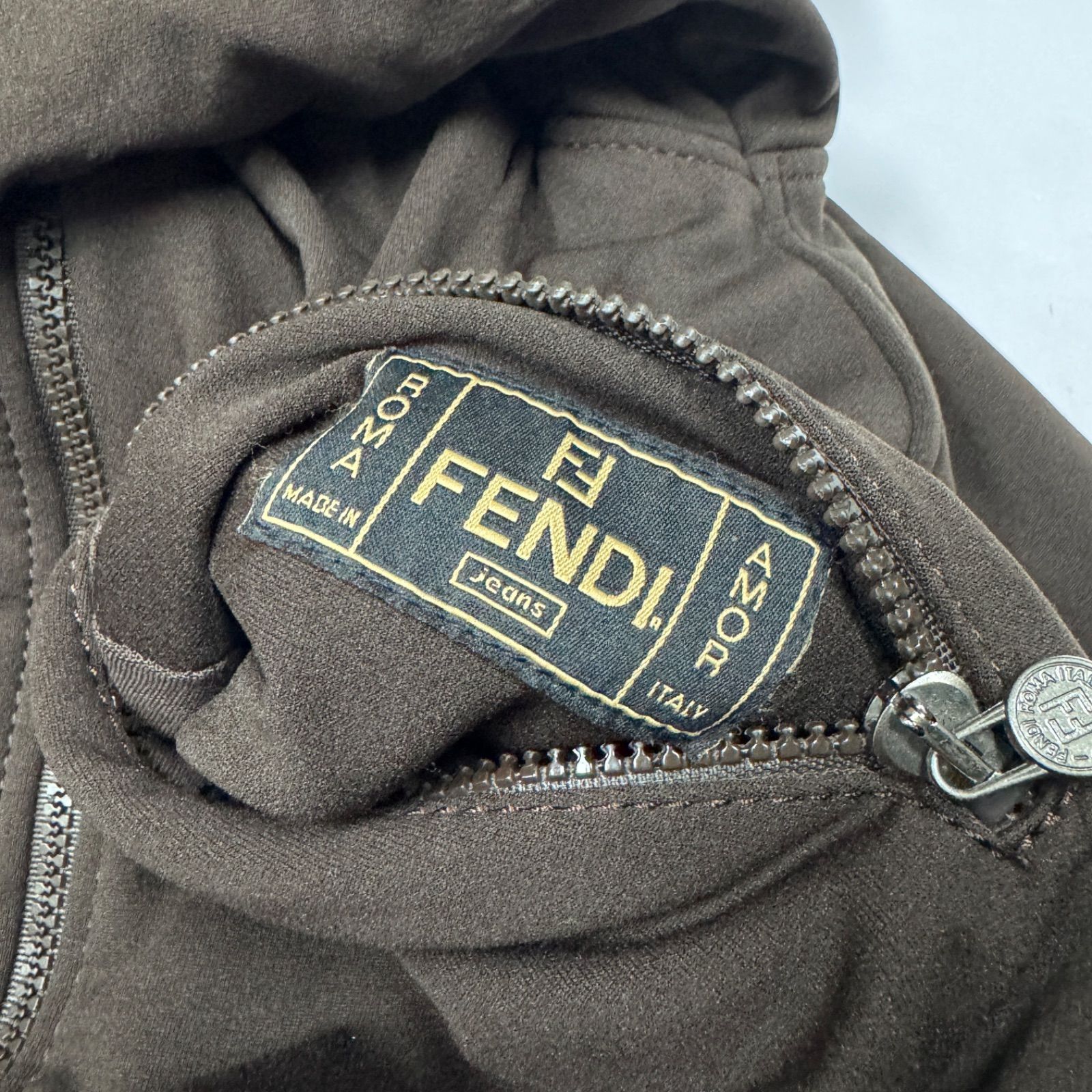 希少 FENDI フェンディ ボアパーカー リバーシブル ジップアップ