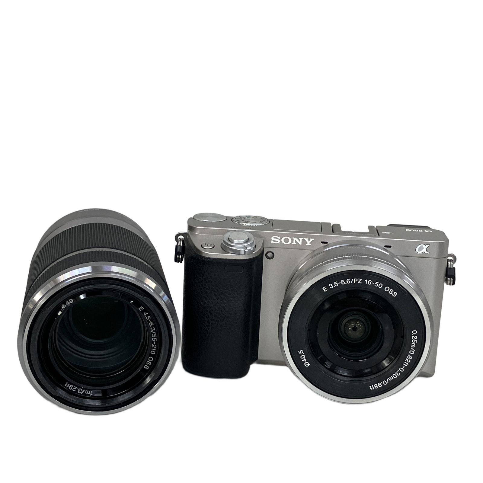 美品 Sony ソニー α6000 ダブルズームキット シルバー SONY α6000 ILCE-6000Y ダブル ズーム レンズ キット シルバー ミラー