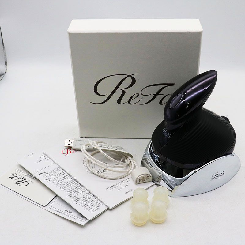 中古良品 ReFa BEAUTECH HEAD SPA RE-AP-03A ブラック リファビュー