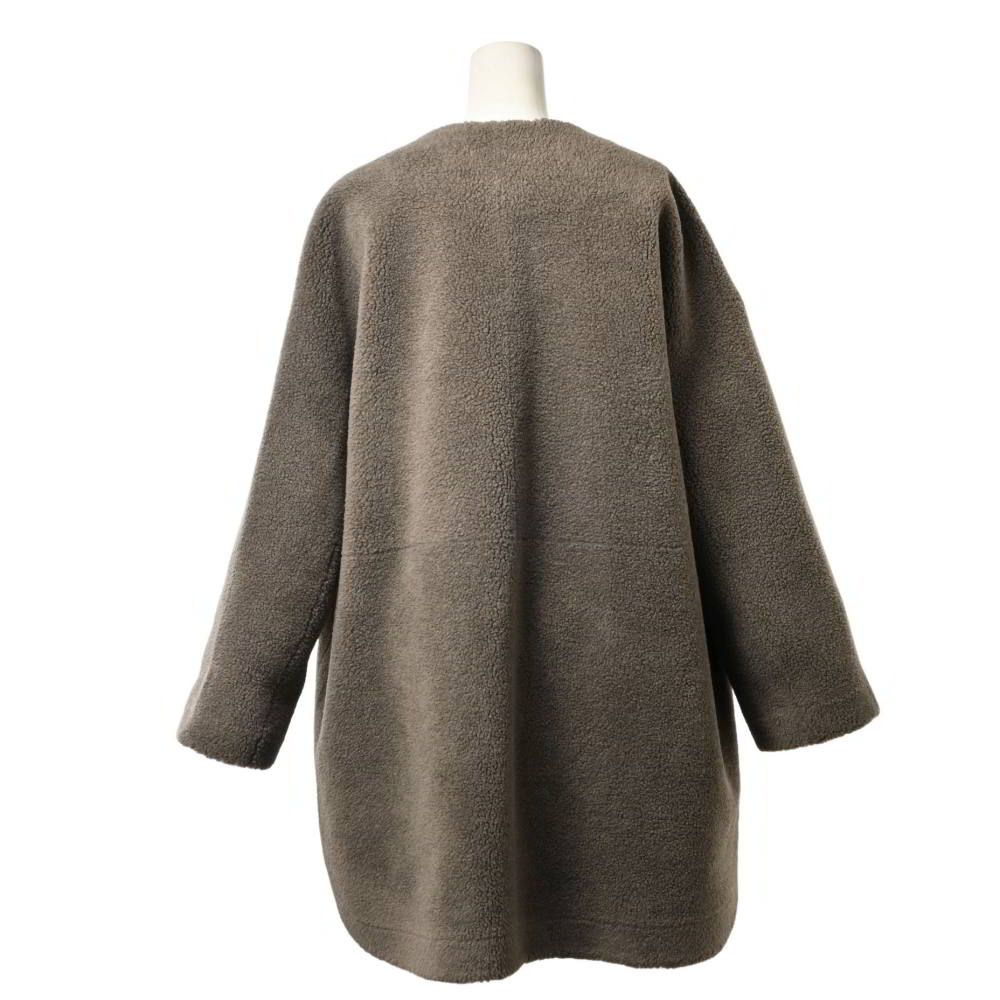 Mila Owen ノーカラー シャツカーブ ボア ジャケット - メルカリ