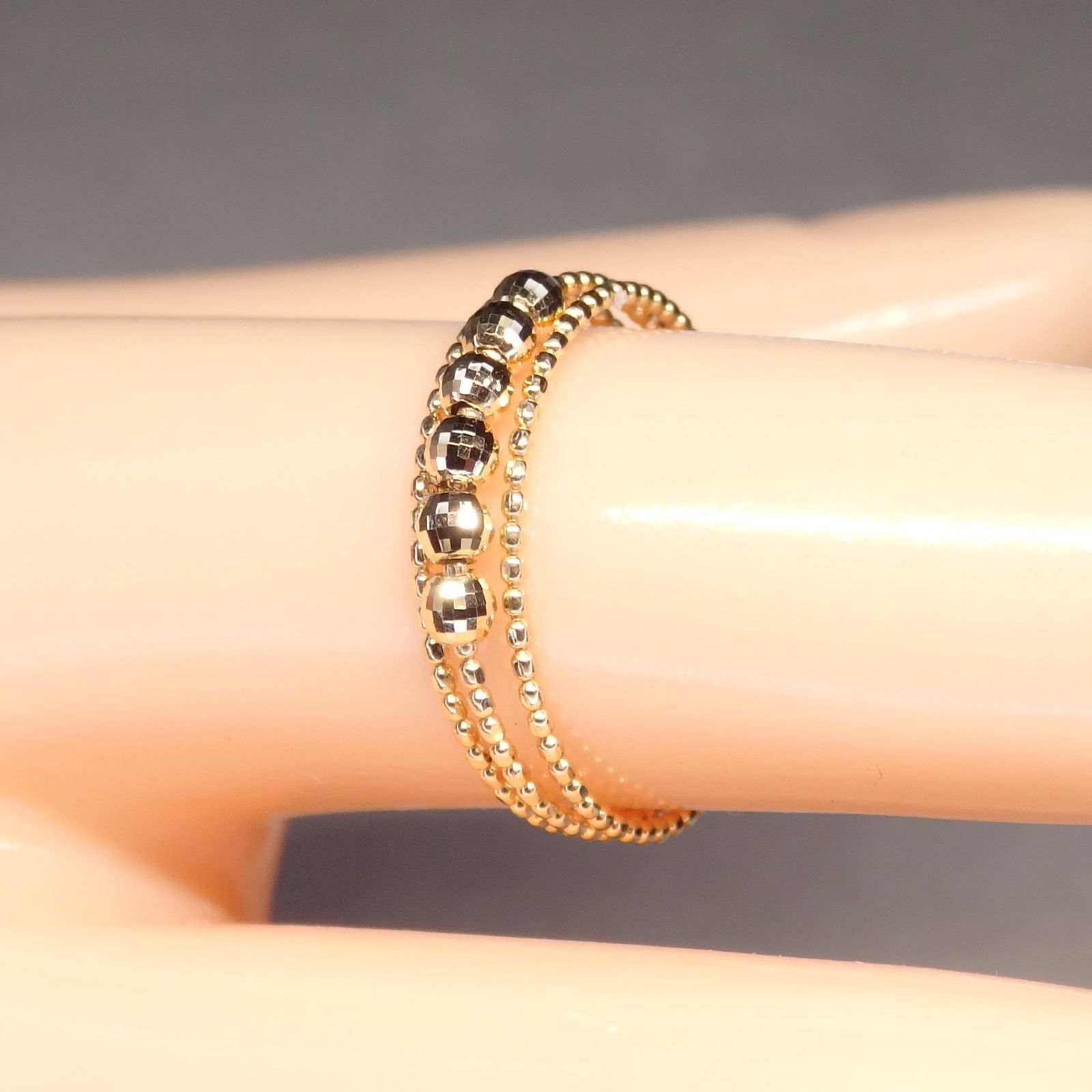 ゴールド 交差デザイン リング 約3グラム クロスリング Xライン ゴールドリング 指輪 18KGP ゴールド ステンレス