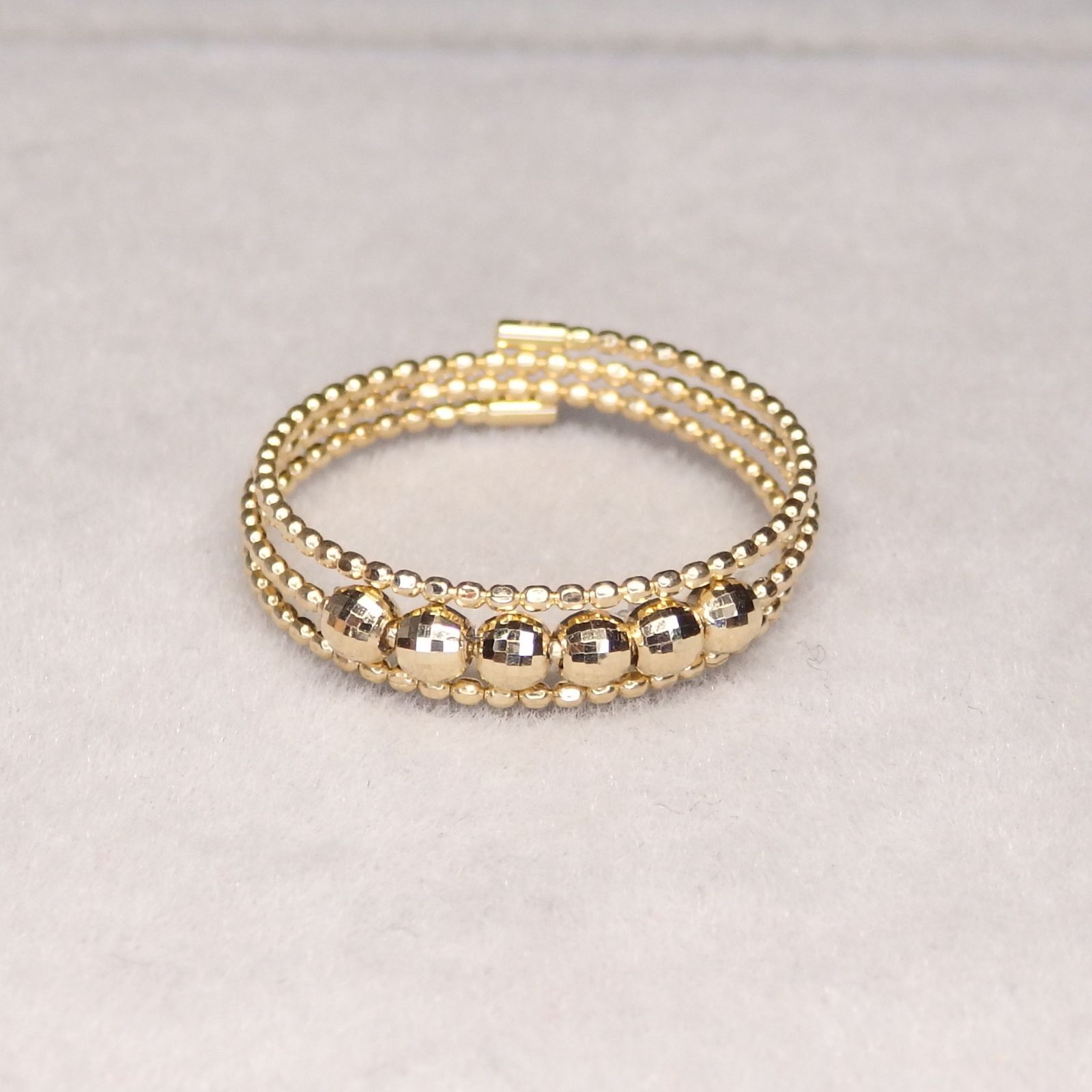 K18 3連フリーサイズリング 形状記憶リング 3連 Z6038 ゴールドK18 地金 指輪 フリーサイズ - メルカリ