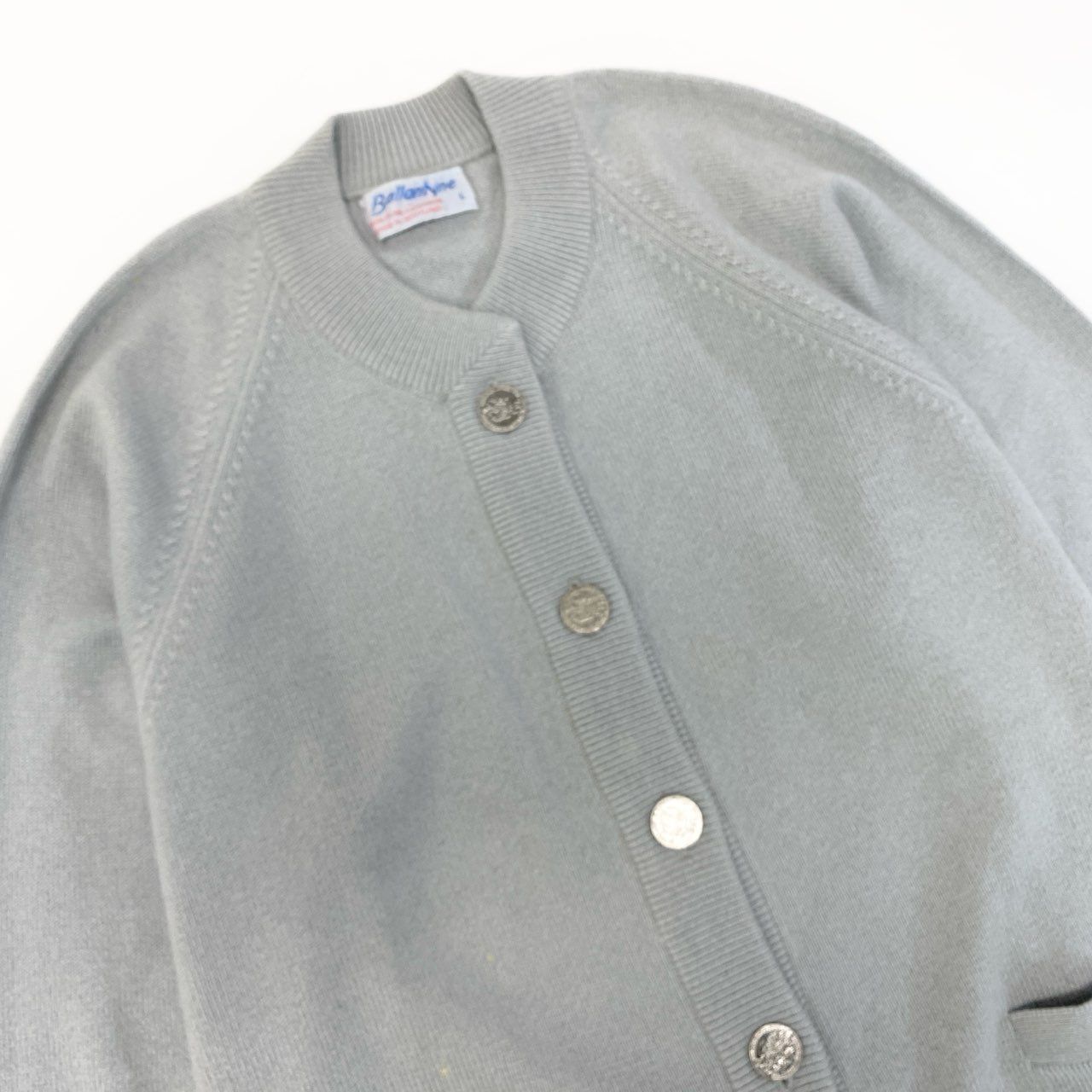 9a19 Ballantyne バランタイン ピュアカシミヤ 100％ カーディガン