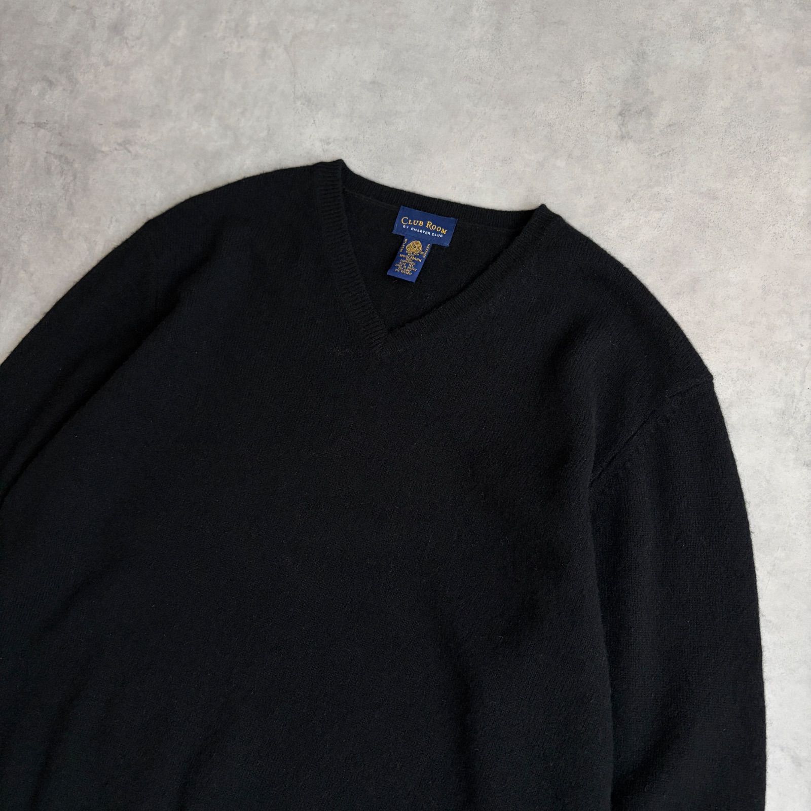 90s〜00s/CLUB ROOM by CHARTER CLUB/ラムウールニット/プルオーバー/V