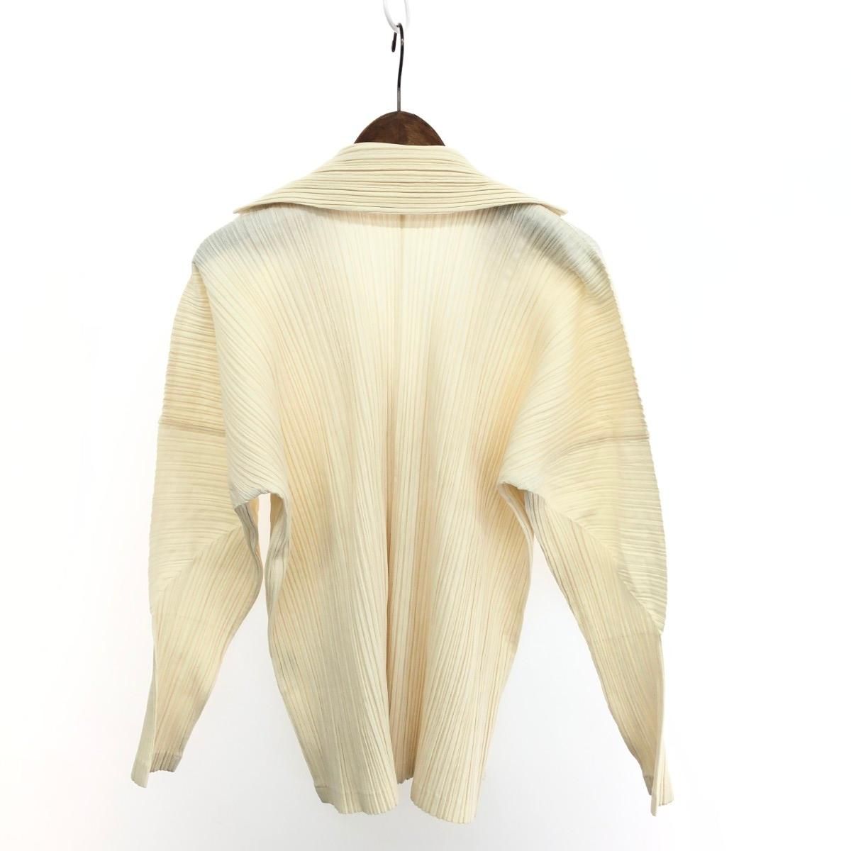 PLEATS PLEASE プリーツプリーズ シャツジャケット サイズ:4 素材切替