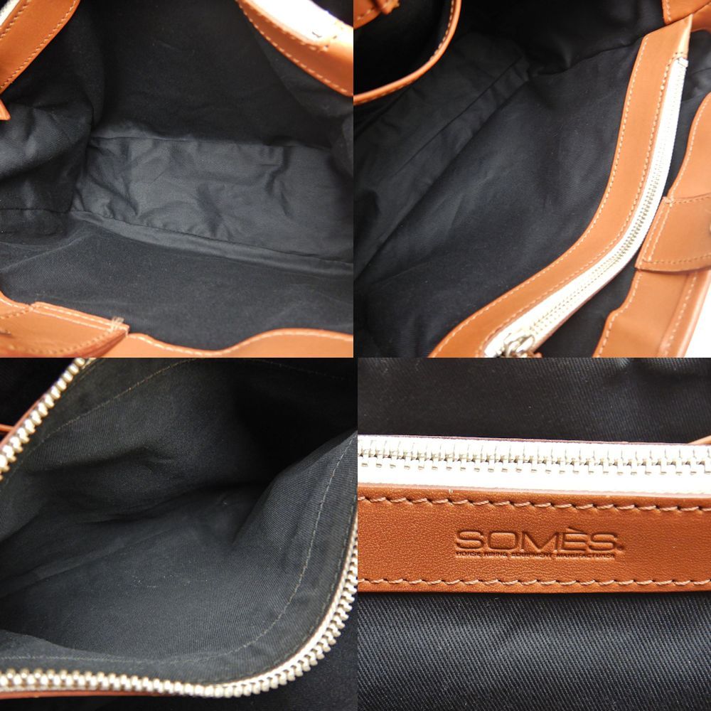 SOMES SADDLE ソメスサドル ハンドバッグ レザー レッド ブラウン