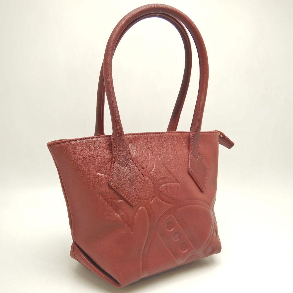 レ*カ様 Vivienne Westwood トートバッグ ボルドー レザー Vivienne