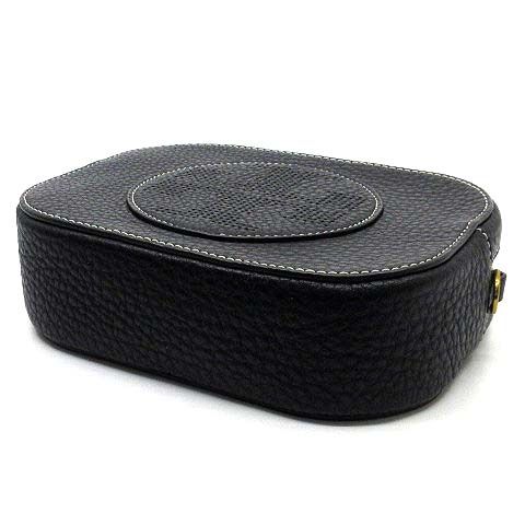 ✨未使用級✨トリバーチ　ハーフムーン　ショルダー　パンチング　ロゴ　ブラック ビアデルトリトーネ Via Del Toritone 三日月型 ハーフムーンホーボー