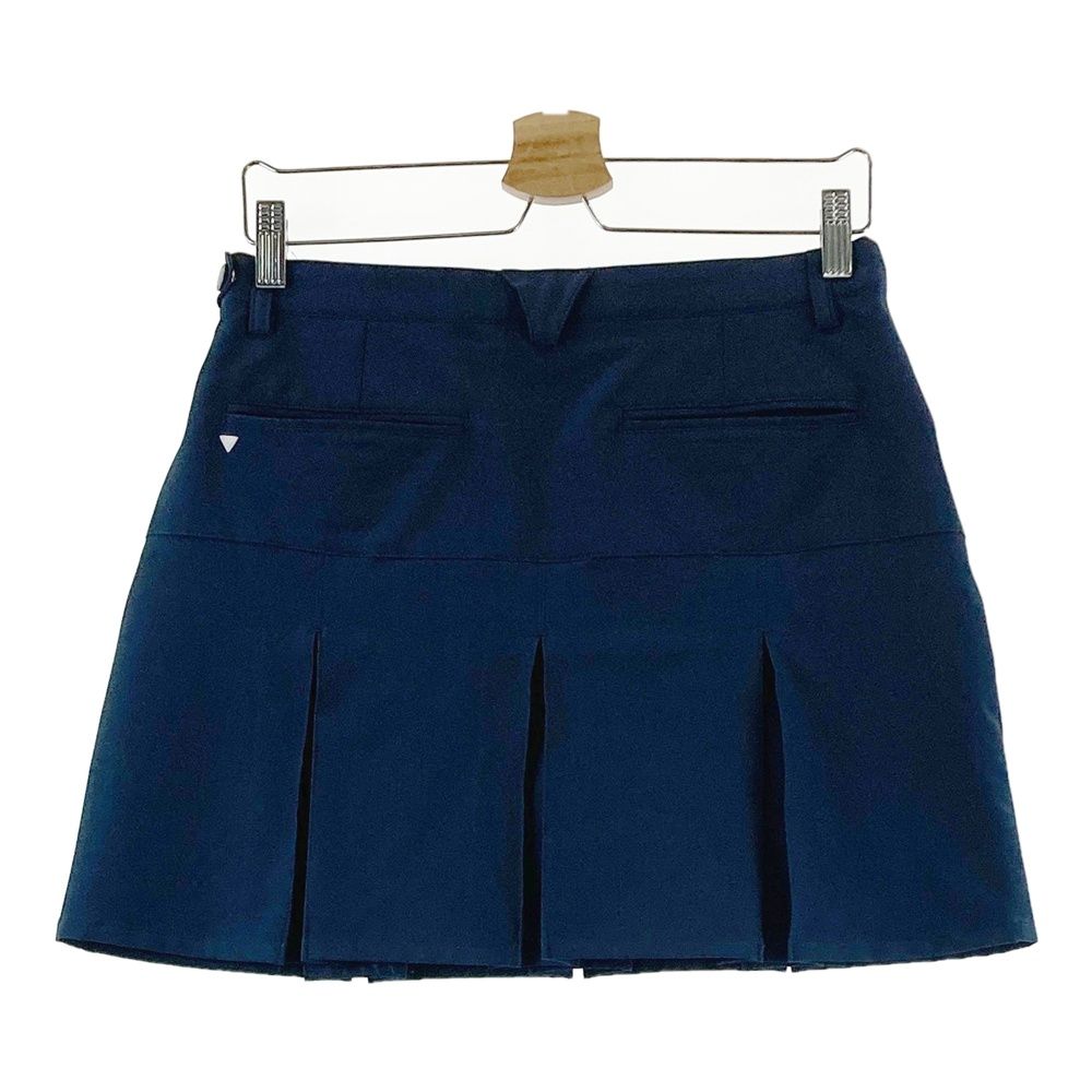 テーラーメイド XS ゴルフ レディース スカート ミニスカート ネイビー サイズ：L TAYLOR MADE テーラーメイド インナー付 プリーツスカート