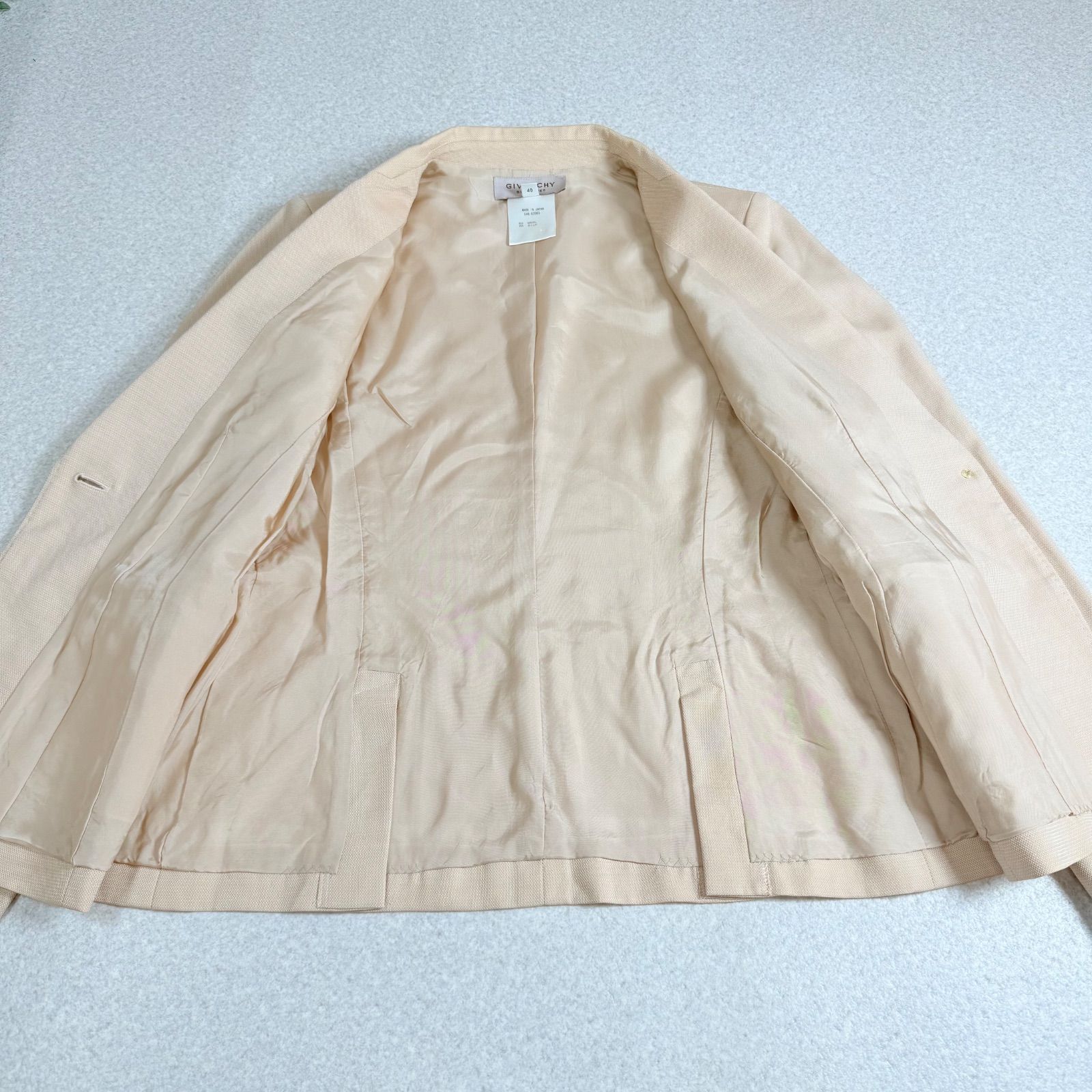 希少 GIVENCHY ジパンシー ワイドパンツスーツ セットアップ ステッチ