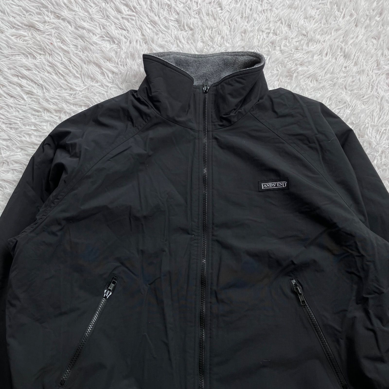 希少 90s Lands End ウォームアップジャケット スコールジャケット