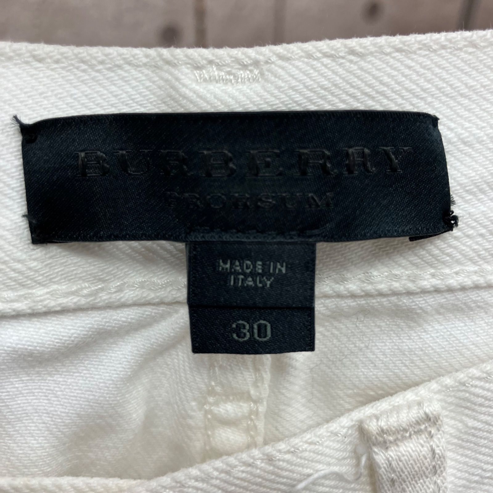 BURBERRY PRORSUM バーバリープローサム オフホワイト パンツ BURBERRY PRORSUM バーバリープローサム オフホワイト パンツ