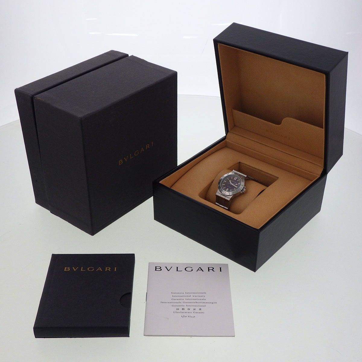 BVLGARI ブルガリ ディアゴノ デイト 自動巻き 29mm ブラック 腕時計 