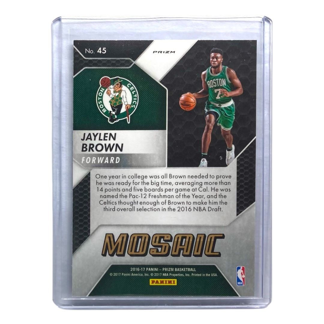 NBAカード STERLING BROWN PANINI NBAカード PRIZM JAYLEN BROWN BOSTON CELTICS #45 送料無料