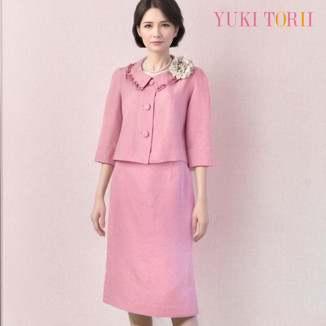 ◎当日発送可能！ユキトリイ セレモニー 9号 ピンク シルク混