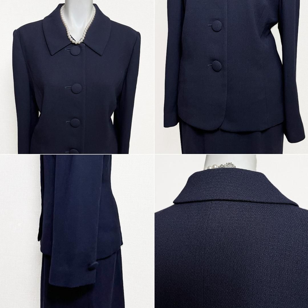【本日まで】【美品】 トリイ ユキ スーツ 濃紺 サイズ 9号 ♡ 美品！ YUKI TORII セットアップ フォーマル 9号 ネイビー - メルカリ