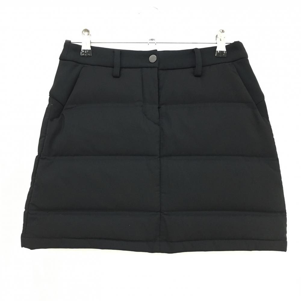 DESCENTE GOLF ダウン　スカート M ブラック 超美品】デサントゴルフ ダウンスカート 黒 内側インナーパンツ 後ろ