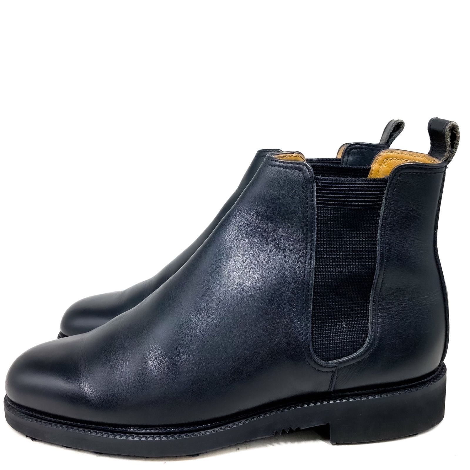 ほぼ未使用】REGAL リーガル レザーサイドゴアブーツ 639 黒 ブラック